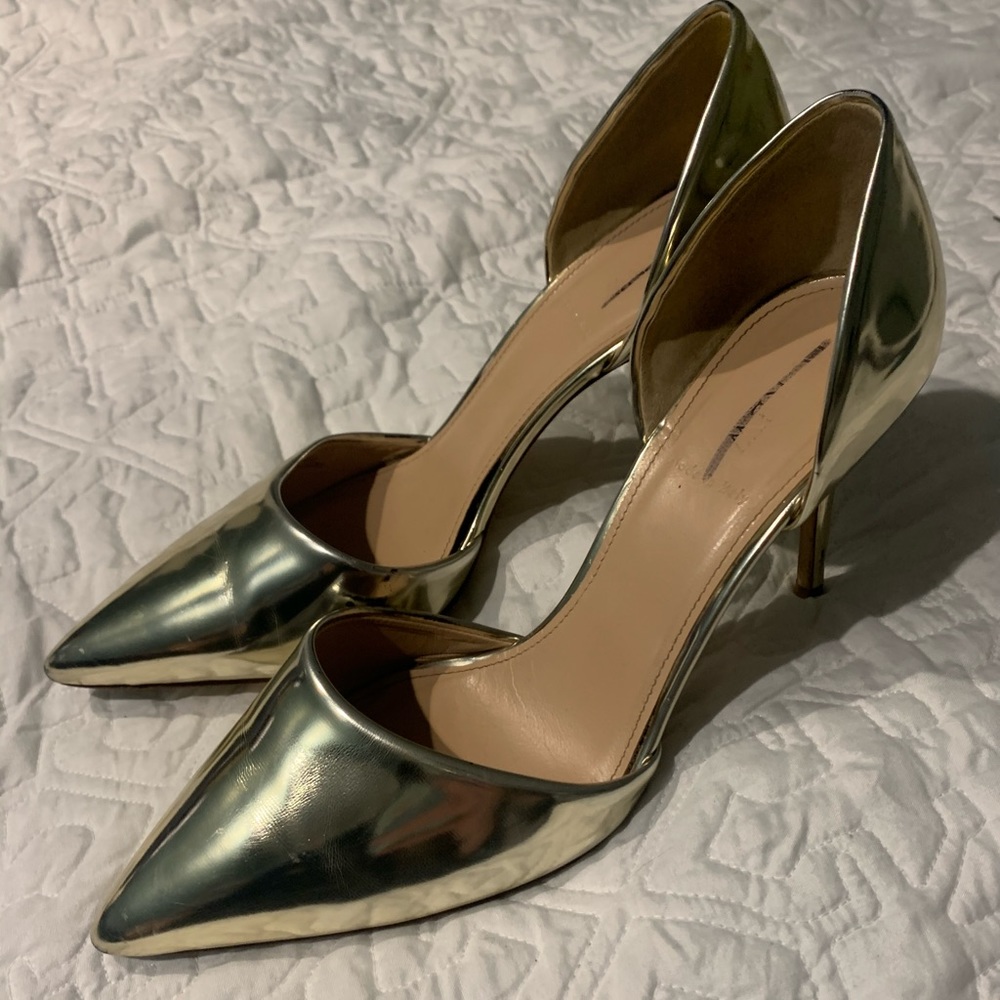 J. Crew Gold Heels